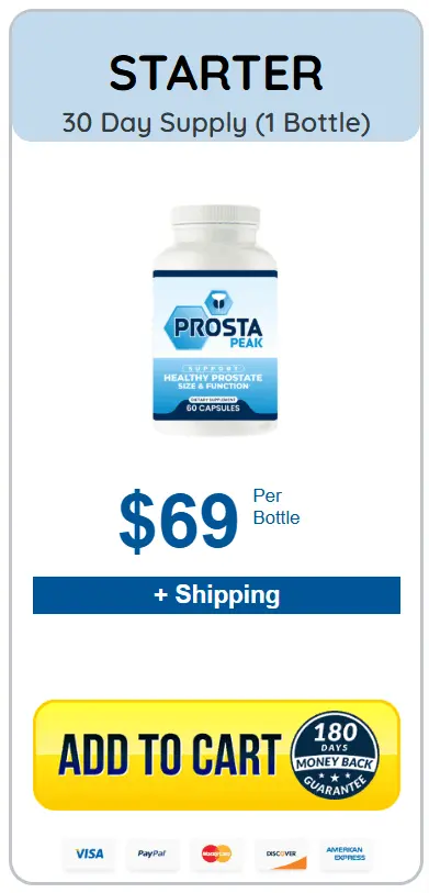 Prosta Peak supplement one bottle